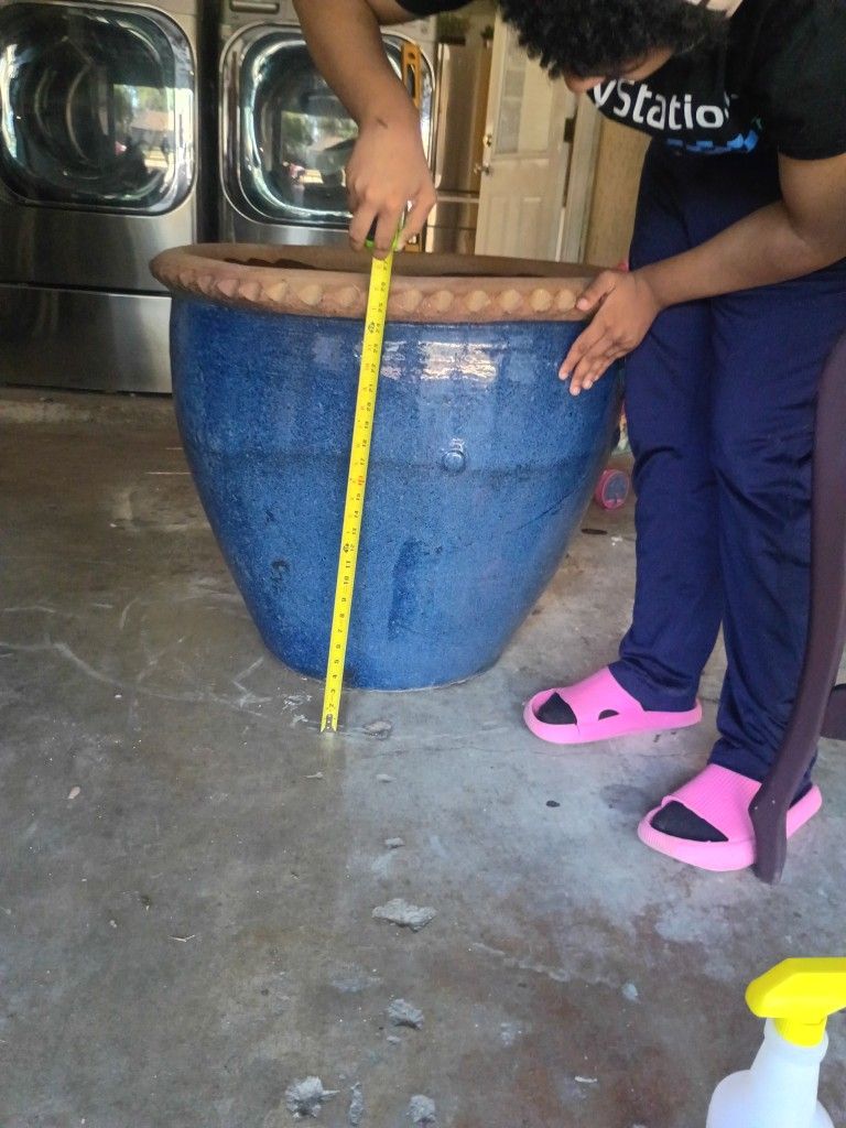 Huge Ceramic Glazed Pot