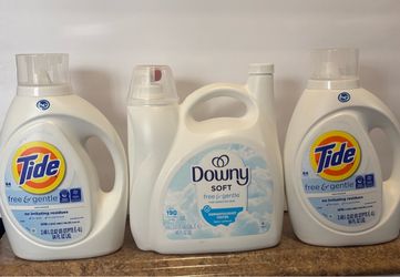 Tide Free & Gentle + Downy Soft Laundry Bundle $30 all products
