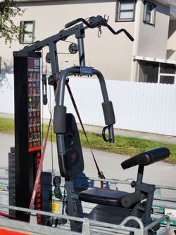 Home Gym All in one. 20 Exercises over. 150 Pounds Weight Stucks.
Homestead 33033
Delivery for extra 

Versatile Marcy Home Gym is constructed from he