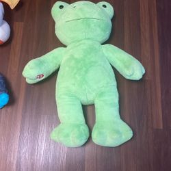 Giant Build A Bear Frog Plush Spring Green
