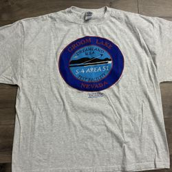 Vintage T Shirt  Area 51 UFO Groom Lake Test Facility 2004 Alien Nevada Rare XXL