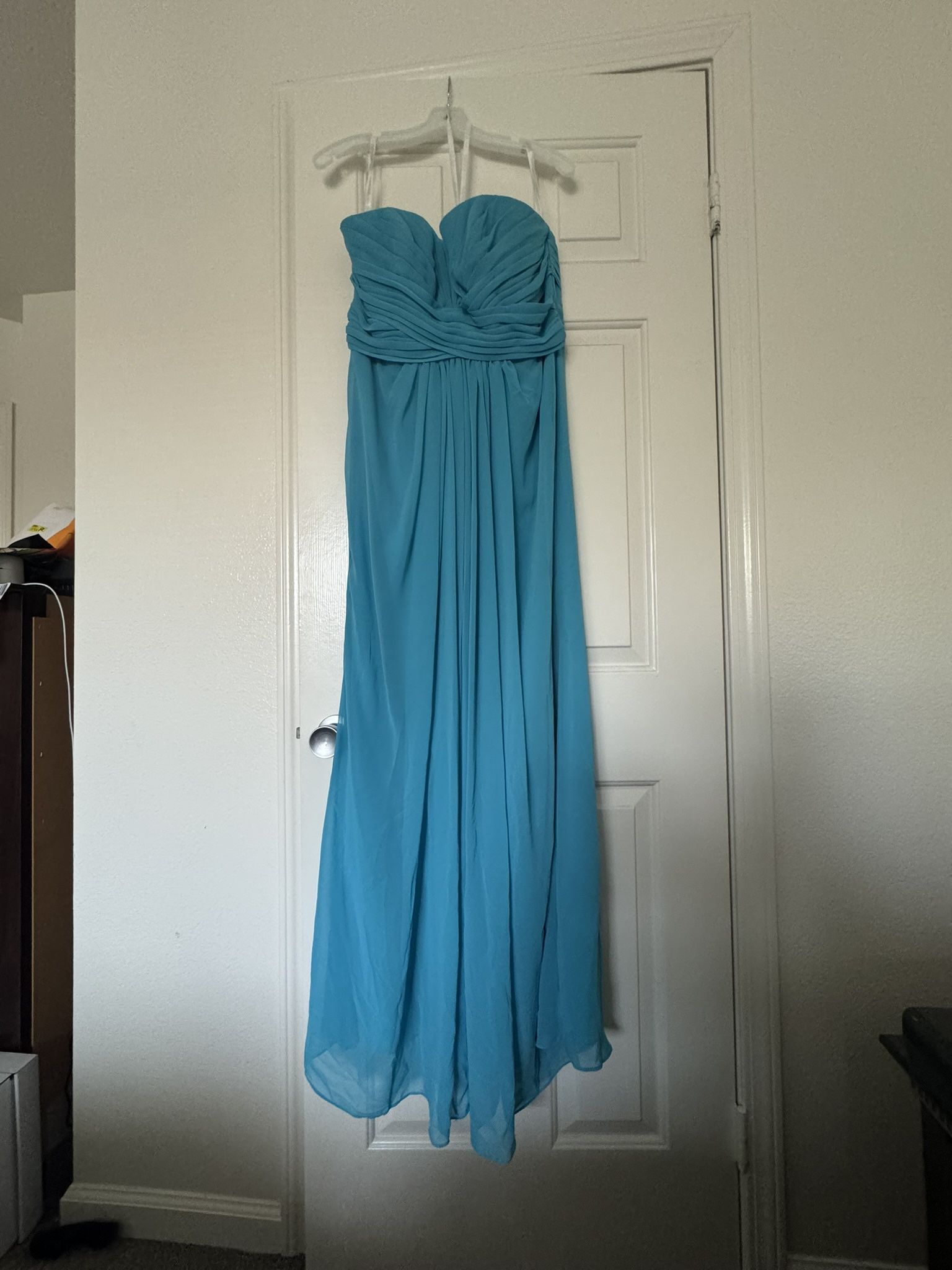 blue knee length dress Knee-Length Semi-Formal Short-Sleeve Dress