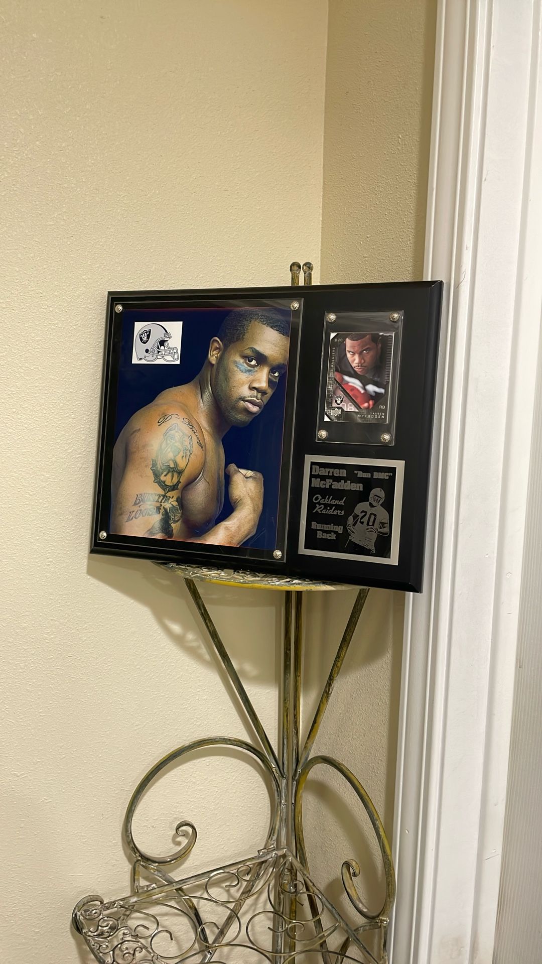 Darren Mcfadden Run Dmc Oakland Raiders Running Back Plaque.
