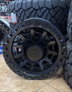 Lock Offroad Wheels Lunatic 17x9 8x165 Matte Black Ring 