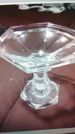 Depression glass trinket holder