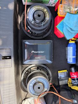 Sub woofers amp and box