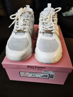 Juicy Couture Womens Sneakers
Alexxis Performance Lifestyle Casual Size 8.5 White /Silver