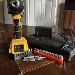 POWER DRILL + 46 PC SOCKET SET!!