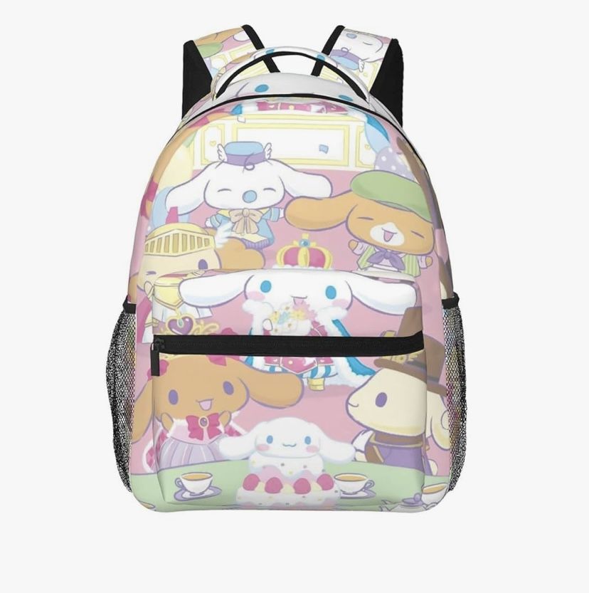 DIEZ Kawaii Cinnamoroll Backpack Cinnamoroll Birthday Printing Anime Laptop Backpack Large Capacity Lightweight Travel Bag Women Birthday Backpack Gif