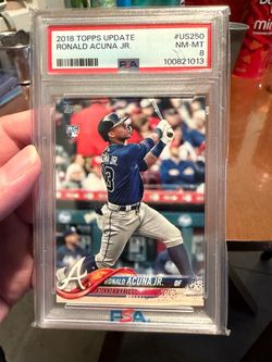 2018 Topps Update Ronald Acuna Jr PSA 8 RC Braves