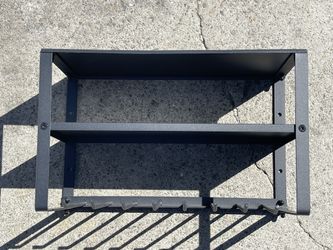 Tool Holder Shelf. With Hooks For Tools