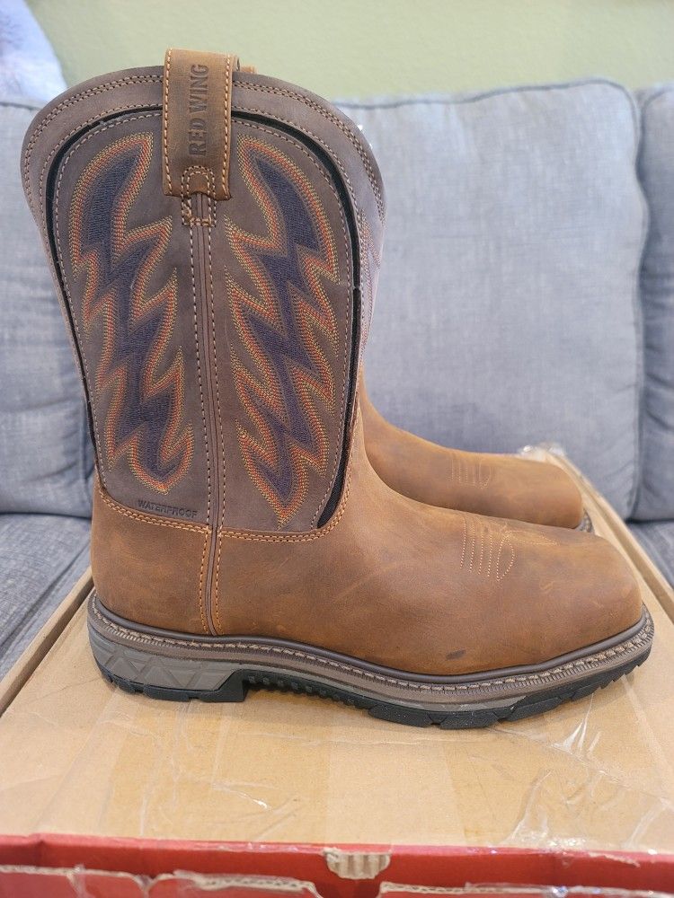 Red Wing Rio Flex 2204 Steel Toe Waterproof 11" Work Boots Men's Size 10.5 EE