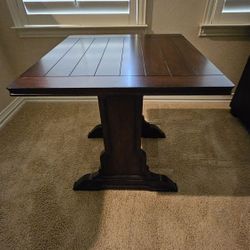 Brown Wood End Table