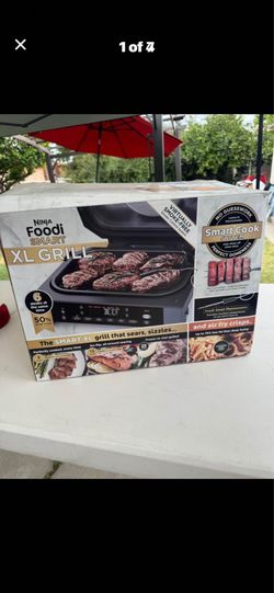 NINJA Foodi Smart XL 6-in-1 Stainless Steel Indoor Grill with Built in Thermometer Store