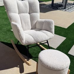 Rocking Chair With Ottoman / Foot Rest 