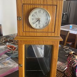 Jewelry box with clock