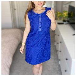 Love Republic Cocktail Party Prom Ladies' Blue Slim Fit Lace Dress S Size