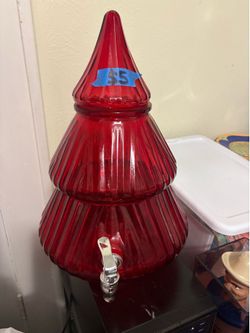Christmas Tree Glass Drink Dispenser