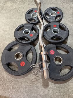 Weights Olympic curl bar