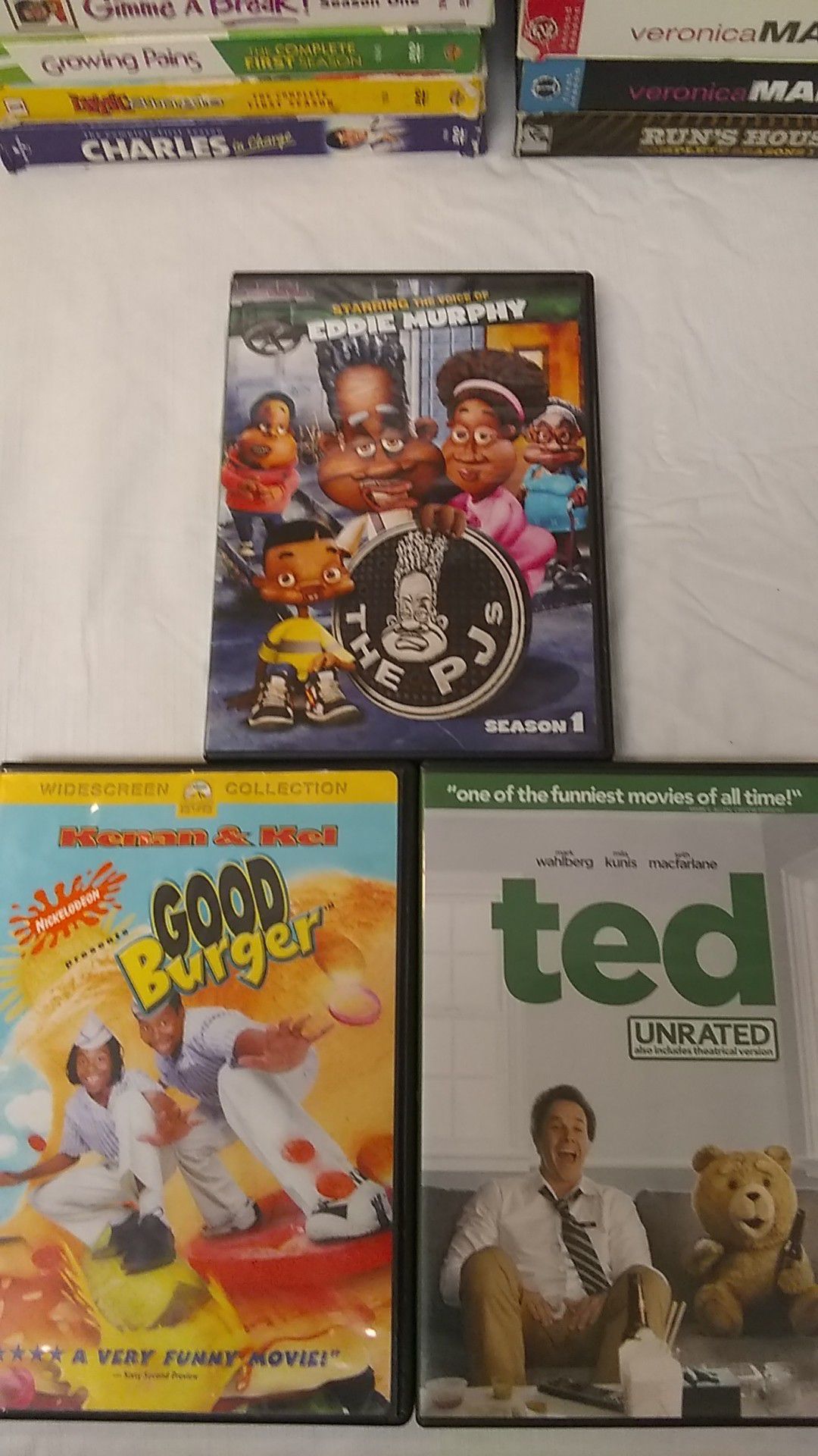 DVD's 3 Piece Set Ted Good Burger PJ's