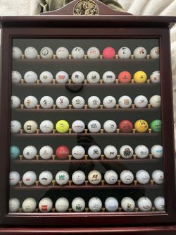 Golf balls Collection With Display Case