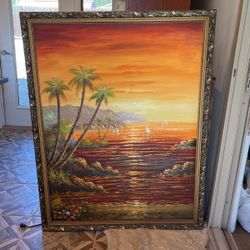 Painting with the frame