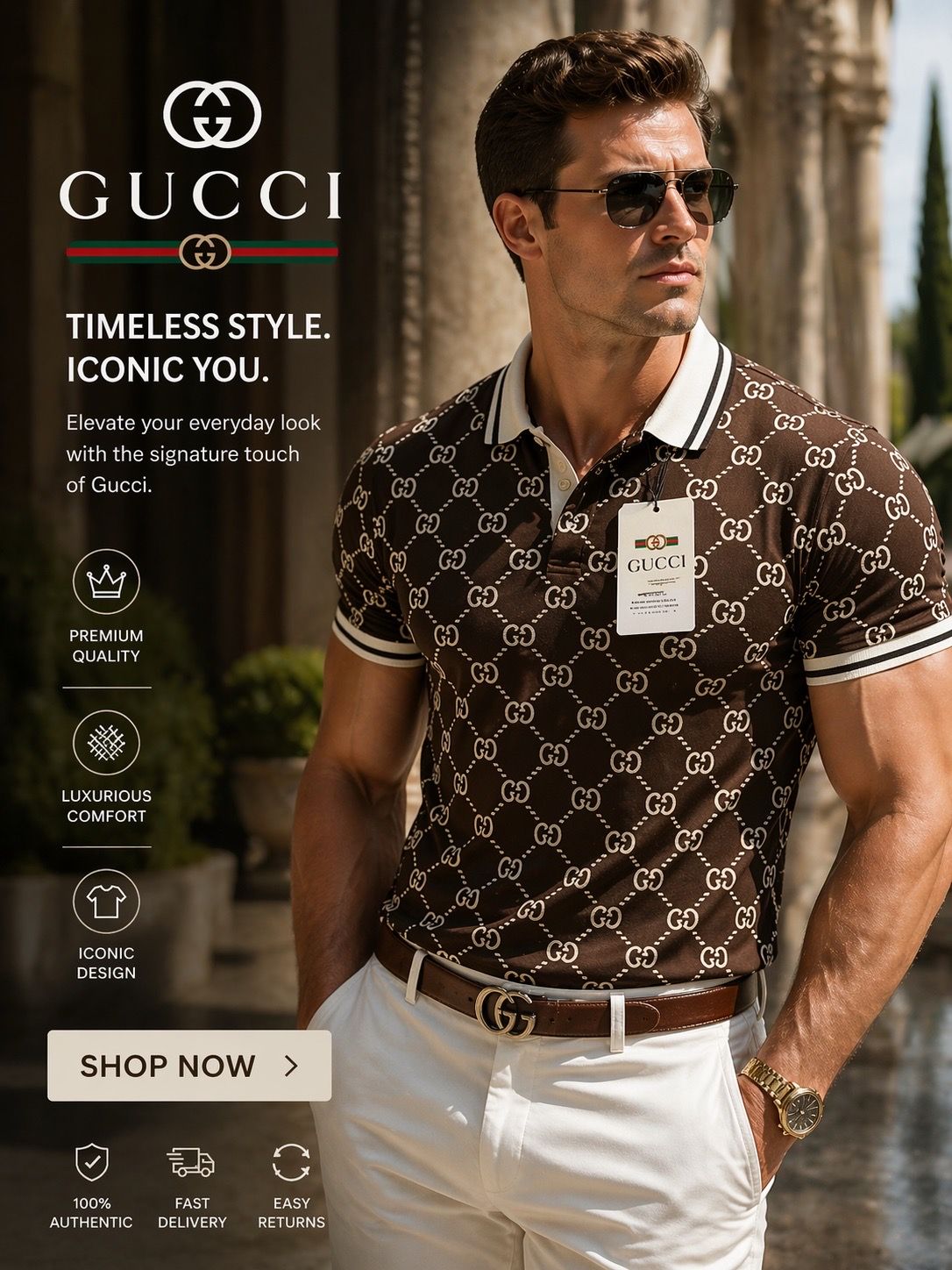 New designer polo shirts - Limited Stock #Gucci