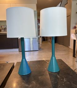 Blue Table Lamps (2)