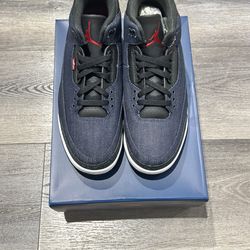 Size 12 Jordan 3 Levis Indigo Blue BRAND NEW