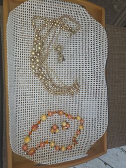 Two Vintage Woman's Necklace & Earring Sets