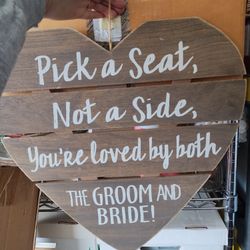 Wedding Seating Sign 