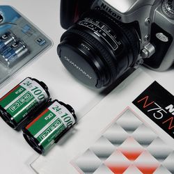 Nikon N75 (Mint) + Quantaray Tech‑10 24mm f/2.8 Macro  (UWS – Broadway & 96th)