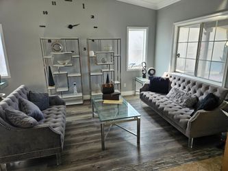 Gray Couch & Love Seat