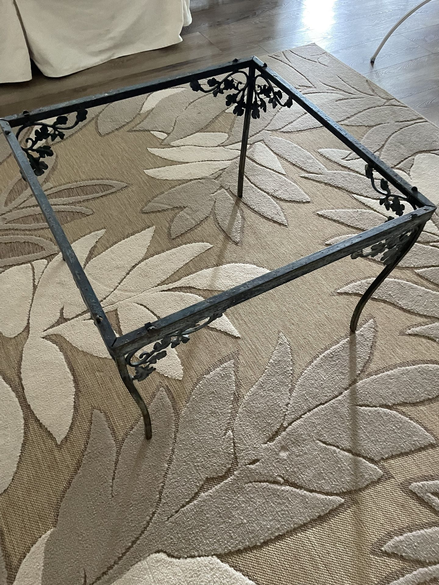 Antique Wrought Iron Cocktail Table