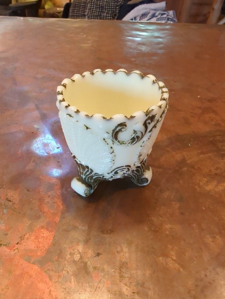 Rare Antique Custard Glass