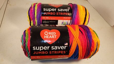 2 super saver skeins of yarn colorful