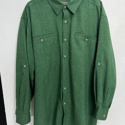 Rail Riders Men’s Performance L/S Outdoor Button Shirt Green Camo • XL Fishing