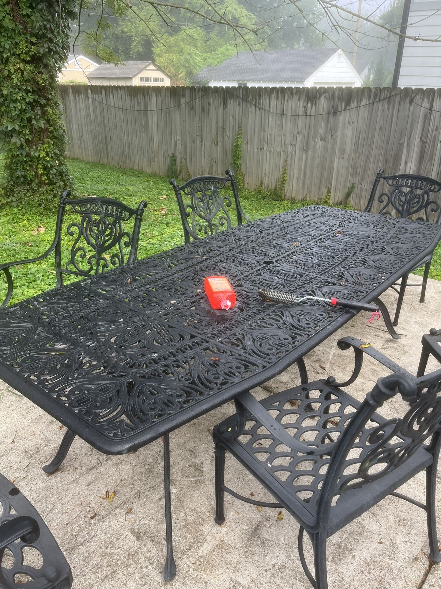 Large Iron Outdoor Table