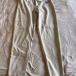 Nike BOYS Vapor Select Full Length Piped Baseball Pants Grey / Navy Size KIDS Medium BQ6426-059