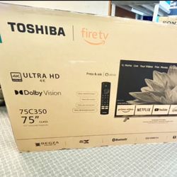 75 Toshiba Smart 4k HDTV In Box 6 Month Warranty.  Free Delivery 