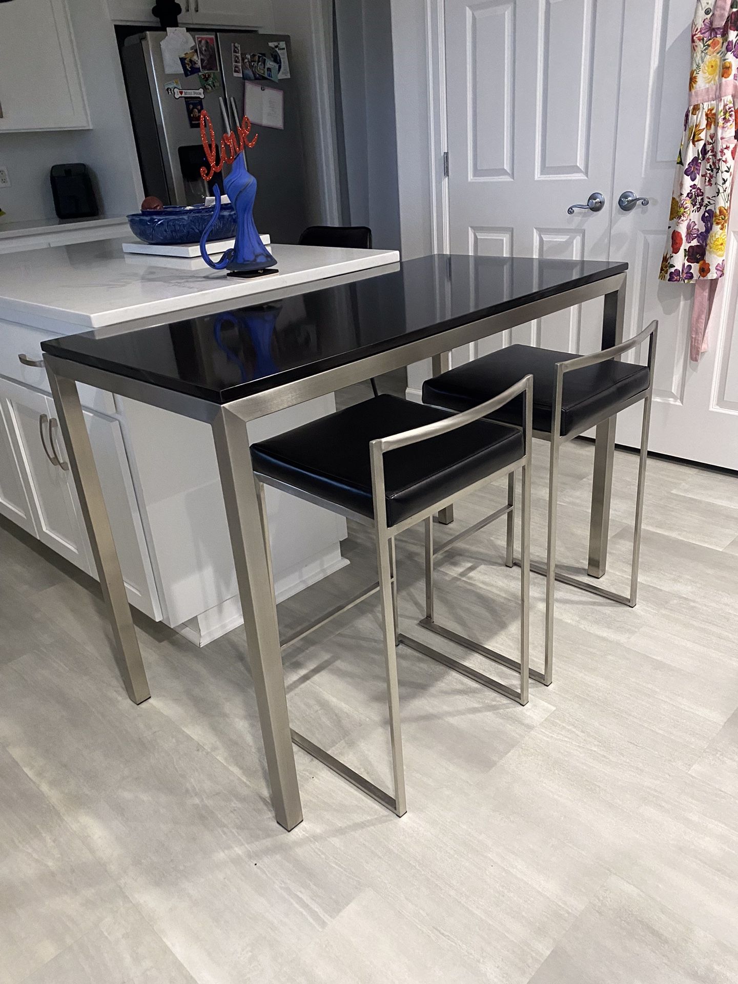 Room & Board Quartz Stainless Steel Table