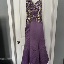 Mermaid Purple Dress Size 8