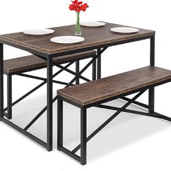Dining Table w/ 2 Benches