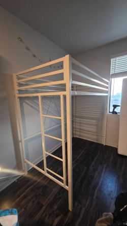 Loft bed frame