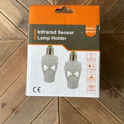 onlytech 100-240V/AC E27 LED Infrared Light Socket Motion Sensor lamp Holder Screw Bulb Adapter for Home