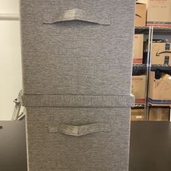 Storage Bin With Lids- Fabric- 16x 12x11-New