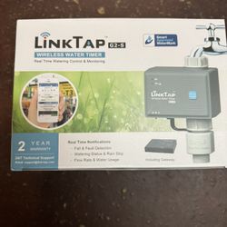 LinkTap G2S Wireless Water Timer & Gateway & Flow Meter - Smart Sprinkler Timer for Garden, Greater Range Than WiFi Hose Timer, Real-Time Fault Detect