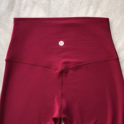 Lululemon Align Leggings RARE Ruby Red