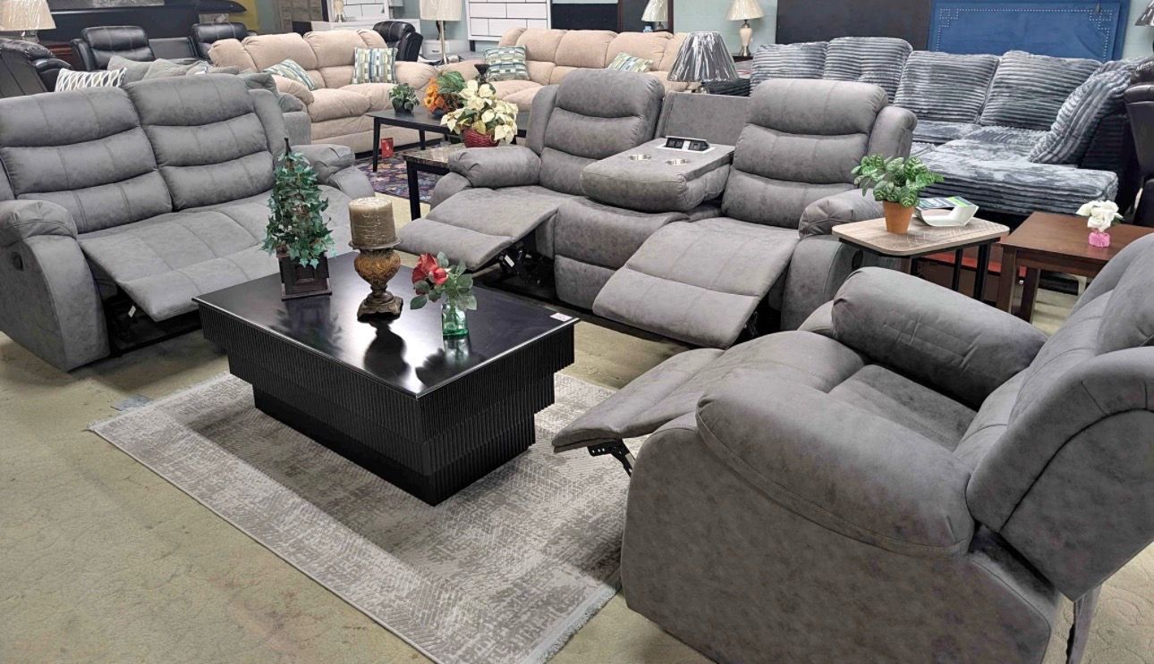 NEW RECLINING SOFA AND LOVESEAT WITH OPTIONAL RECLINER, INCLUDING FREE DELIVERY PAY ON ARRIVAL