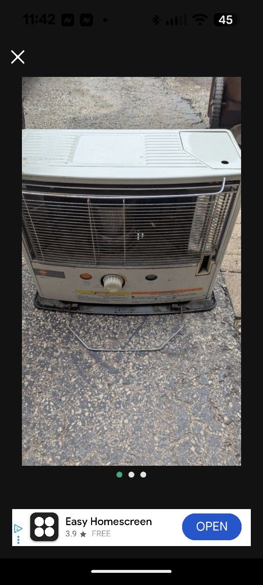 Radiant heater model radiant 101 heat rating 10,000 btu works great